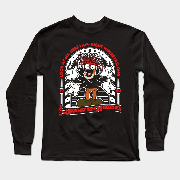 Pepe Muppets Manhattan Melodies Long Sleeve T-Shirt by RetroReview